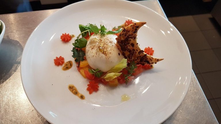 Burrata and heritage tomatoes