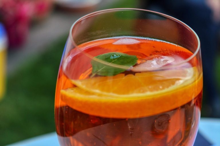 Aperol spritz on the terrace