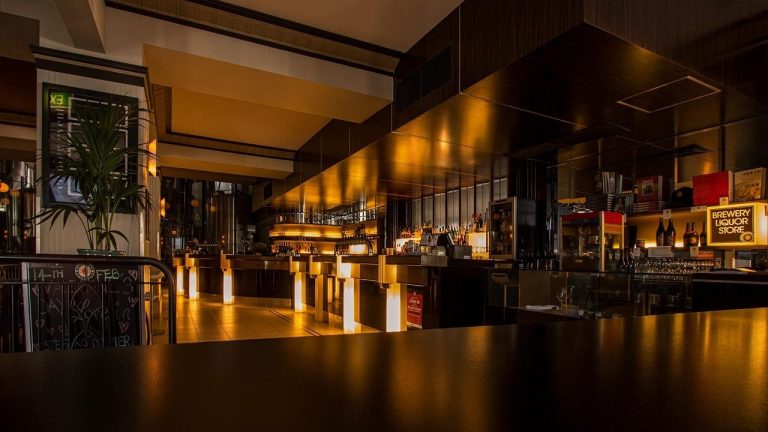 The dining room on a Friday night